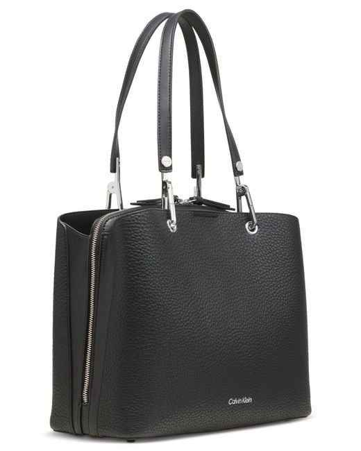 Calvin Klein Black Garnet Triple Compartment Tote