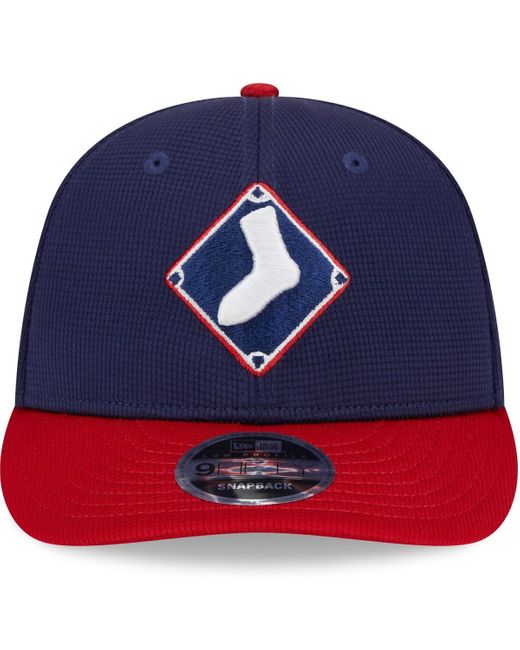 KTZ Blue Chicago White Sox 2024 Batting Practice Low Profile 9fifty Snapback Hat for men
