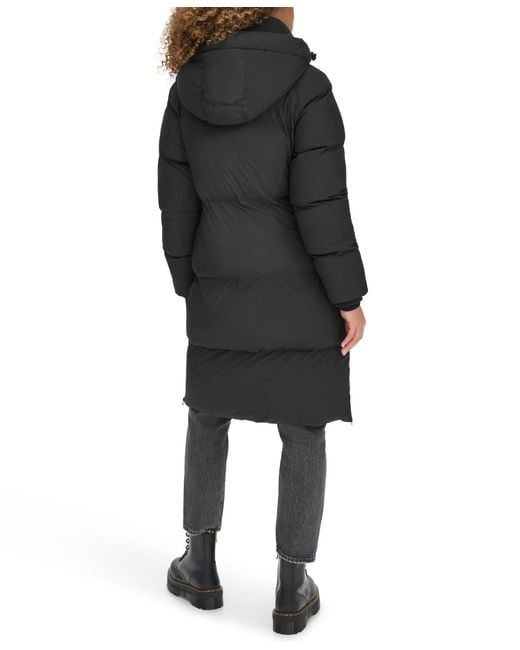 Levi's Black Mid-length Puffer Jacket