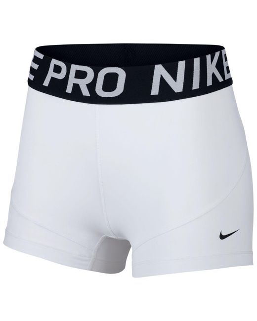 Nike White Pro Shorts 3