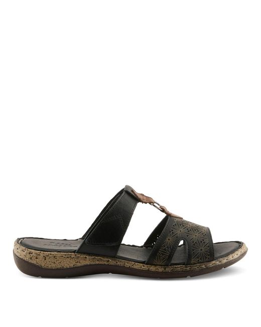 Spring Step Black Virelle Slide