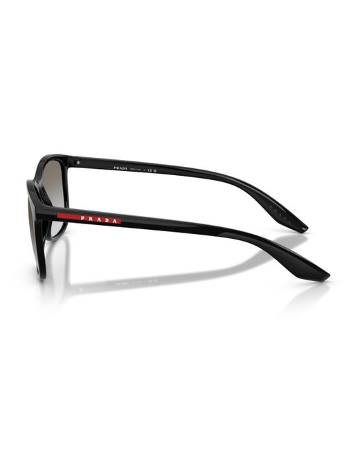 Prada Linea Rossa Black Large Sunglasses for men