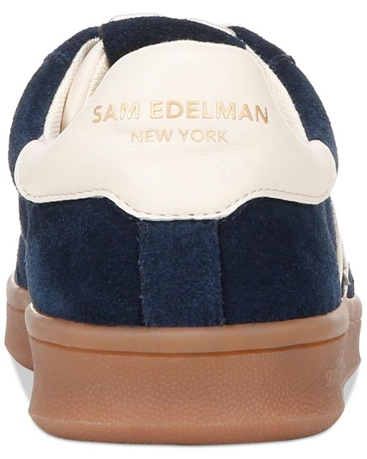 Sam Edelman Blue Tenny Lace-up Low-top Sneakers