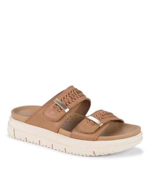 BareTraps Brown Origins Haliah Slide Slip-on Sandals