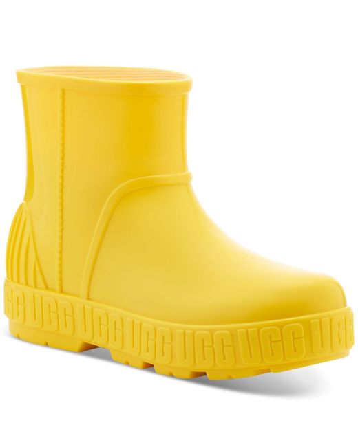 UGG Drizlita Rain Booties in Yellow Lyst