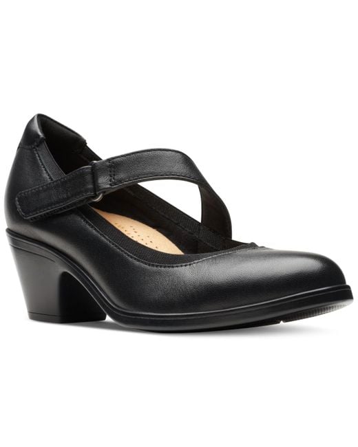 Clarks Emily Mabel Asymmetric Mary Jane Shoes in Black Lyst