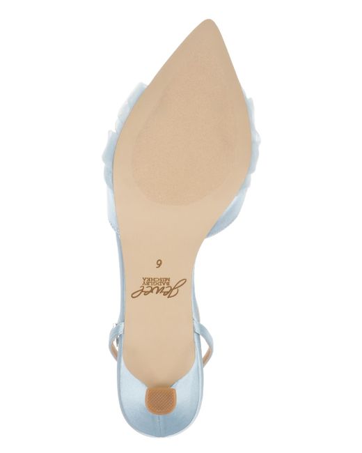 Badgley Mischka Blue Favor Evening Knot Pumps