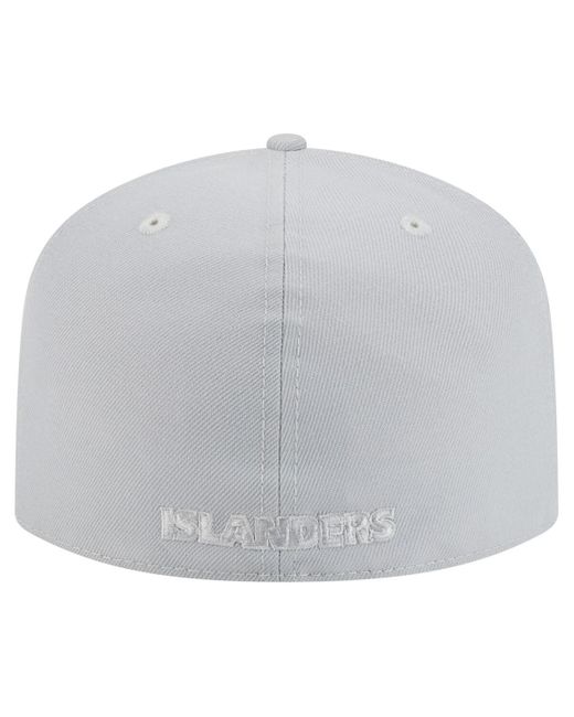 KTZ Gray New York Islanders Color Pack A-frame 59fifty Fitted Hat for men