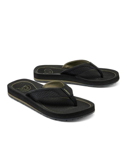 Cobian Black Drt Sandals for men