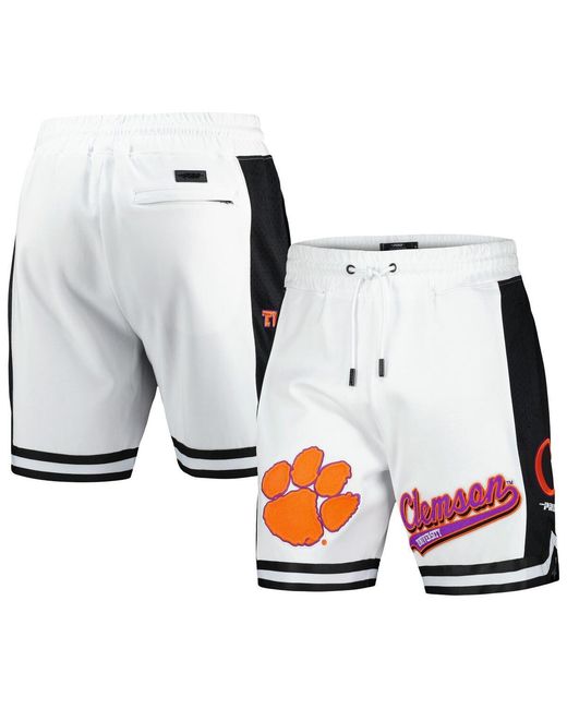 Pro Standard Clemson Tigers Script Tail Dk 2.0 Shorts in White for Men ...