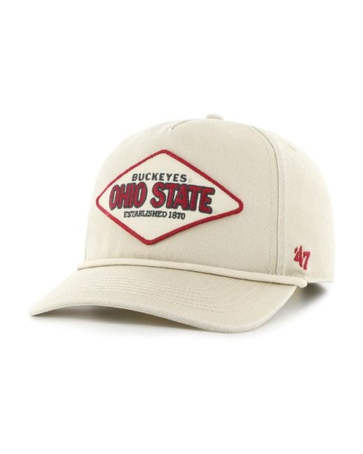 '47 Pink And Ohio State Buckeyes Outdoorsmen Cairn Hitch Adjustable Hat