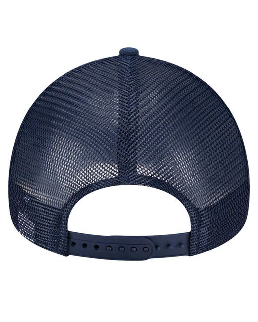KTZ Navy/light Blue Memphis Grizzlies Tip Off A-frame Trucker 9forty Adjustable Hat for men