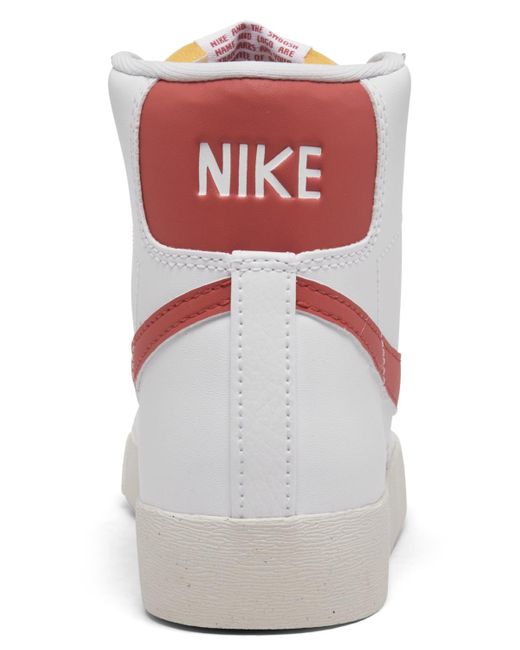 Nike White Blazer Mid 77 Casual Sneakers From Finish Line