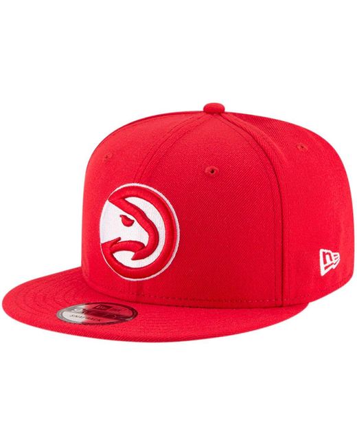 KTZ Red Atlanta Hawks Official Team Color 9fifty Snapback Hat for men