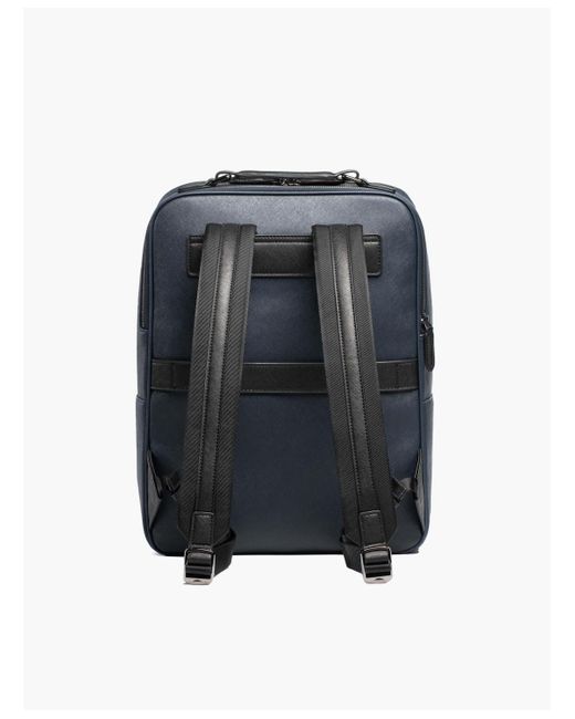 Maverick & Co Blue Earthen Leather Backpack for men