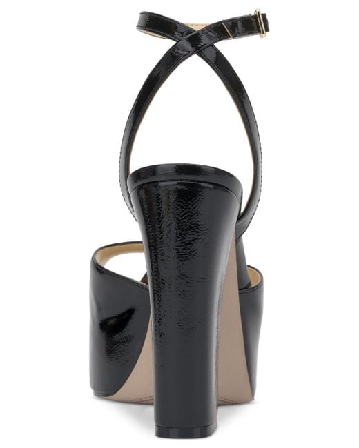 Jessica Simpson Black Lirio Two-piece Platform High-heel Dress Sandals