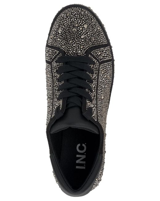 INC International Concepts Black Aideen Wedge Sneakers