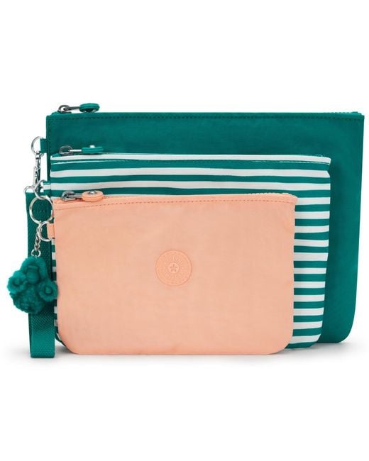 Kipling Green Iaka Large Wristlet