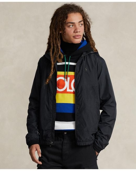 Polo Ralph Lauren Black Water-repellent Ripstop Jacket for men