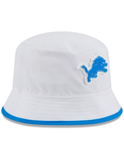 KTZ Blue Detroit Lions 2025 Nfl Training Camp Stretch Bucket Hat for men
