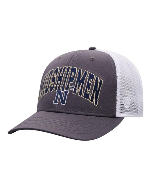 Top Of The World Charcoal And White Navy Midshipmen Classic Arch
