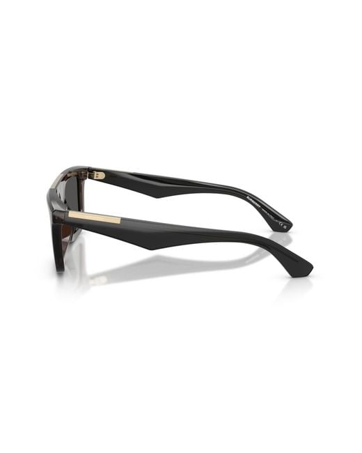 Burberry Gray Rectangle Sunglasses for men
