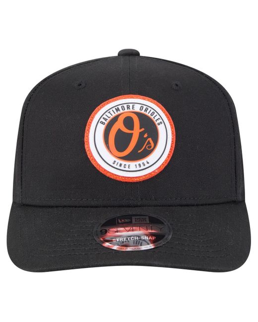 KTZ Blue Baltimore Orioles Circle Patch 9seventy Stretch-snap Hat for men