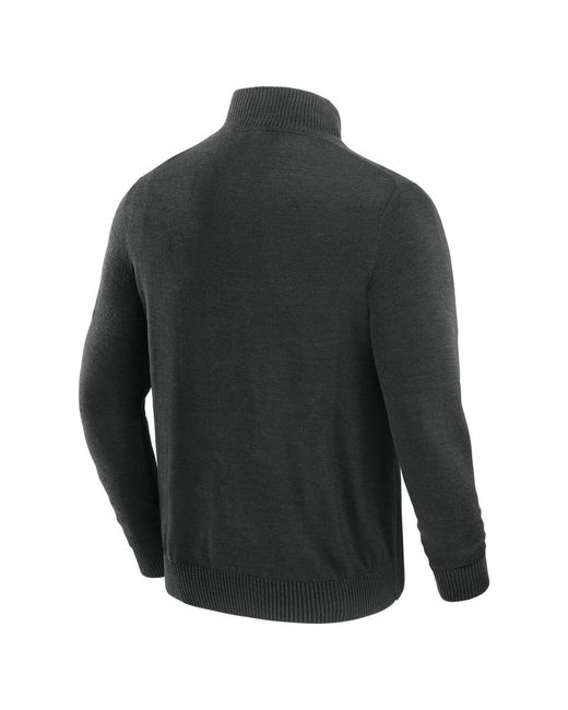 J. Palmer Black Washington Commanders Franchise Quarter-zip Sweater for men