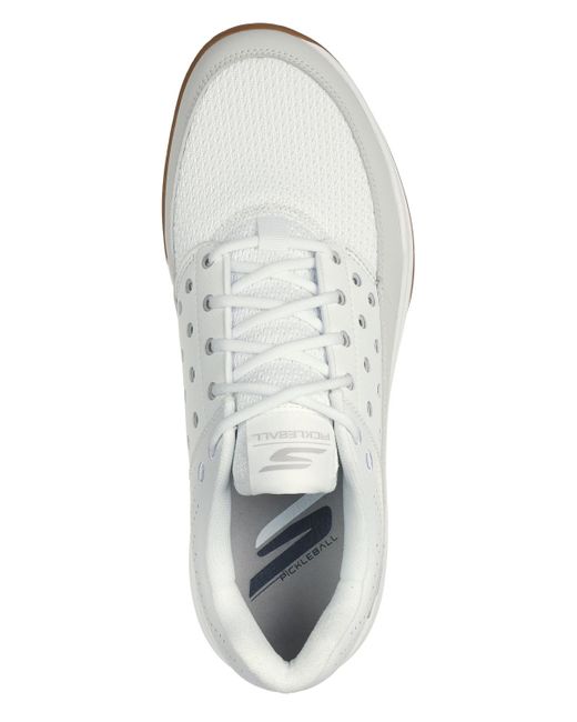 Skechers White Relaxed Fit: Arch Fit Viper Court Luxe Pickleball Shoes From Finish Line for men