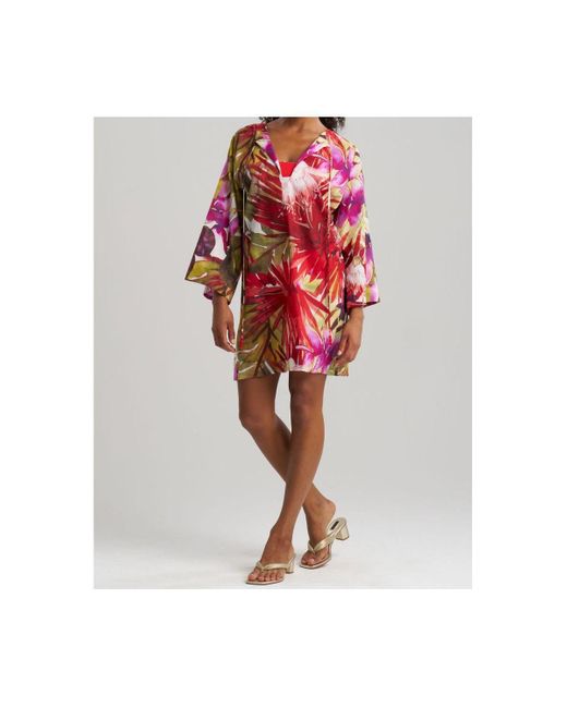 Natori White Rainforest Tunic
