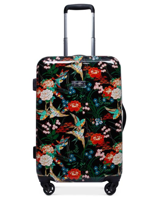 Jessica Simpson Sweet Birds 20" Carry-on Spinner Suitcase in Black | Lyst