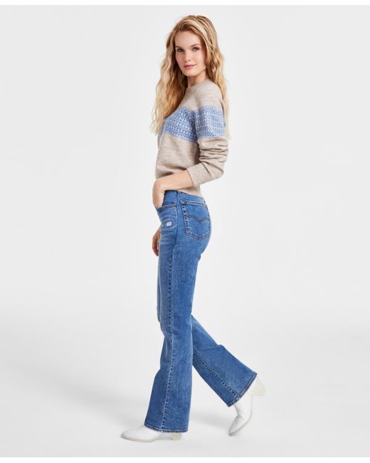 Levi's Blue 725 High-waist Classic Stretch Bootcut Jeans