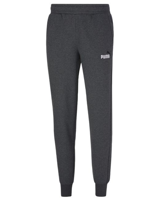 PUMA Gray Embroidered Logo Fleece jogger Sweatpants for men