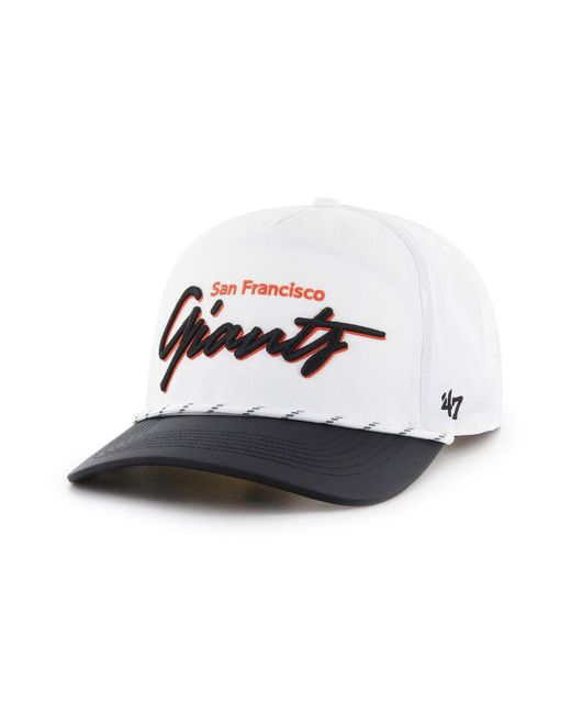 47 Brand White San Francisco Giants Chamberlain Hitch Adjustable Hat for men