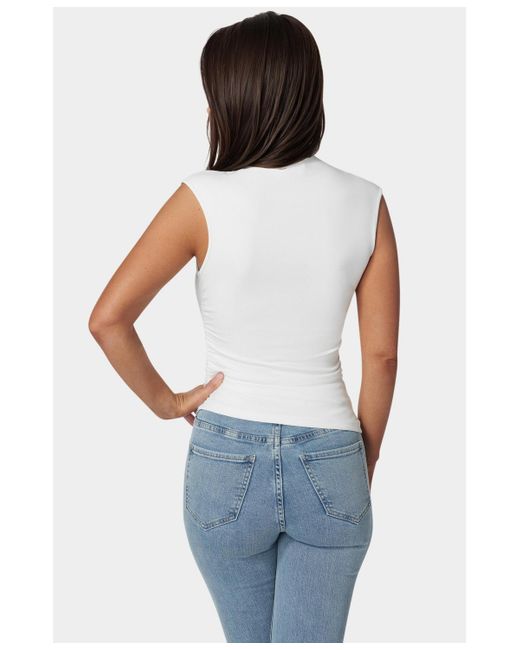 Bebe White Assymmetrical Top