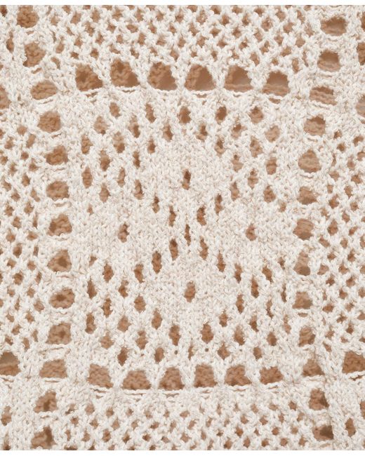 Mango Natural Openwork Details Crochet Sweater