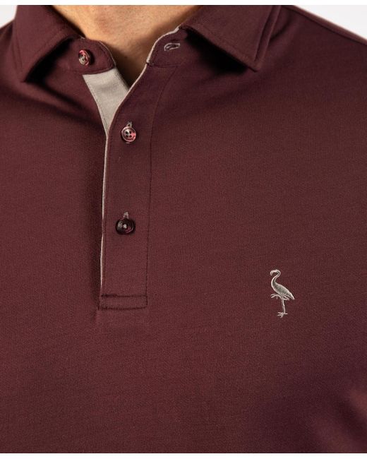 Tailorbyrd Purple Soft Stonewashed Polo