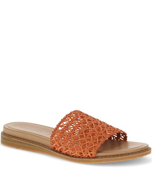 BareTraps Brown Noya Slide Sandals