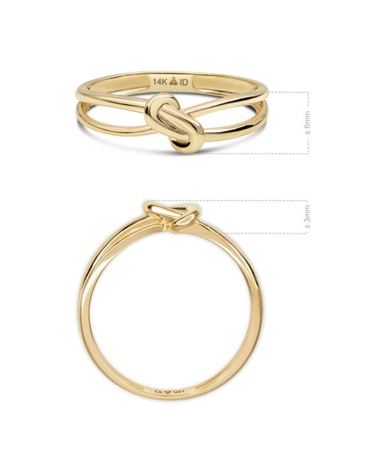DEVATA Metallic Love Knot Ring