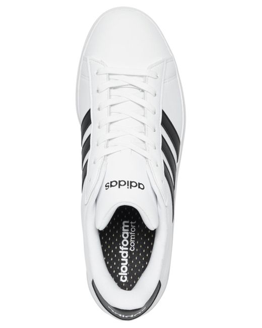 Adidas White Grand Court 2.0 Casual Sneakers From Finish Line for men