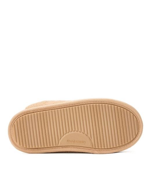 Dearfoams Multicolor Christmas Tree Teddy Scuff Slipper