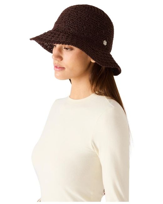 Steve Madden Brown Packable Cloche Hat