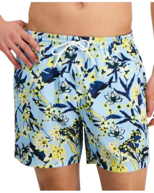 Boss Blue Boss By Piranha Graphic 5.3" Swim Trunks for men