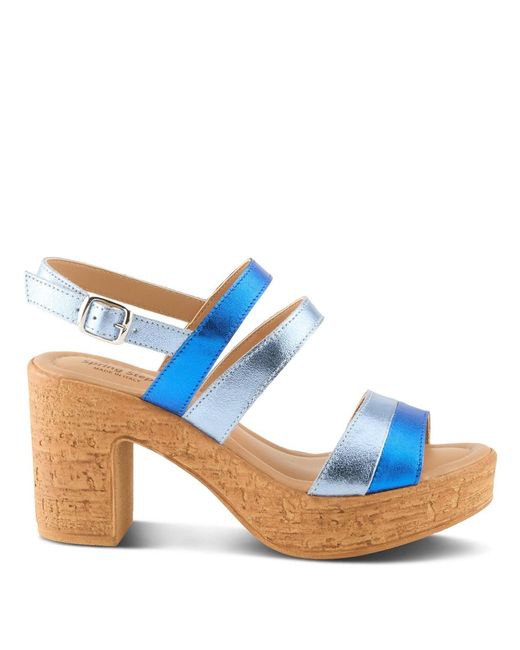 Spring Step Blue Talha Slingback