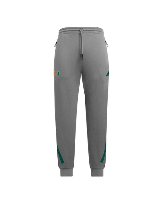 Adidas Gray Miami Hurricanes Z.n.e. Pants for men