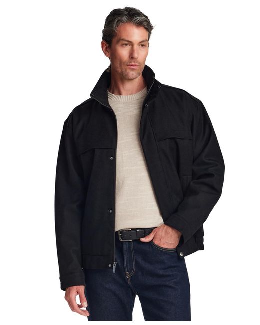 Weatherproof Blue Tech Twill Lined Bomber Jacket for men