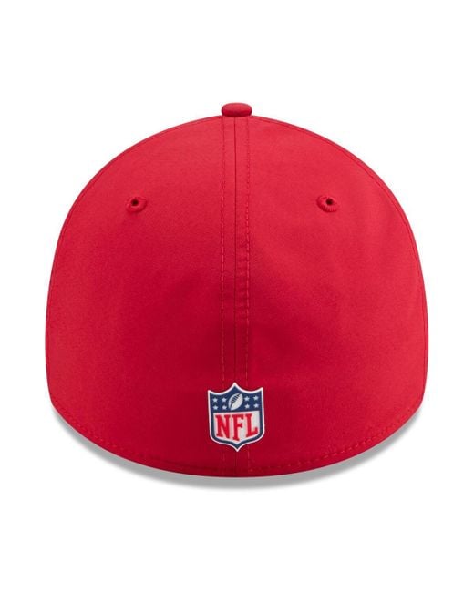 KTZ Red San Francisco 49ers 2025 Sideline 39thirty Flex Hat for men