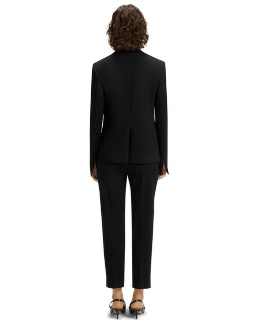 Boss Black Boss By Collarless Regular-fit Jacket