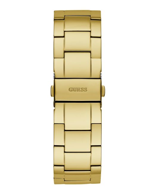 Guess Metallic Analog Stainless Steel Watch 44mm for men