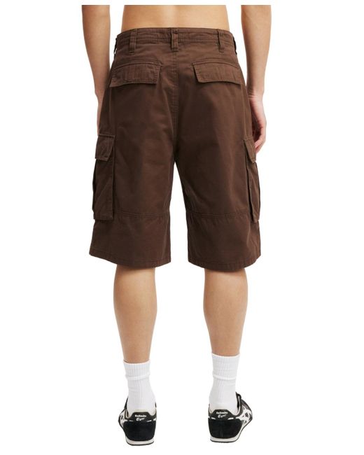 Cotton On White baggy Cargo Shorts for men